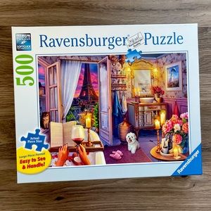 RAVENSBURGER 500 PIECE PUZZLE - COZY BATHROOM - LARGE PIECE FORMAT